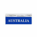 Australia Award Ribbon w/ Silver Foil Imprint (4"x1 5/8")